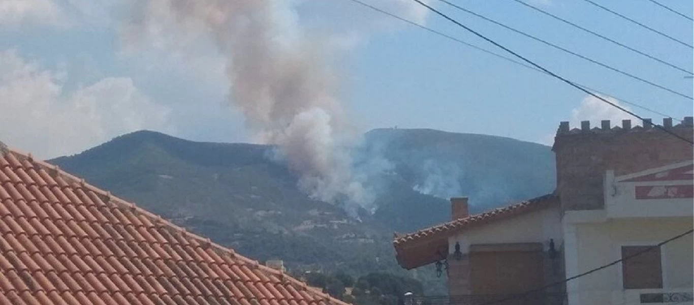 Αχαΐα: Μεγάλη φωτιά στην Άνω Καλλιθέα - Ενισχύθηκαν οι πυροσβεστικές δυνάμεις (βίντεο) (upd)